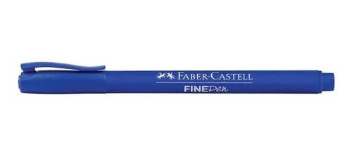 Caneta Hidrográfica Fine Pen Azul Unidade