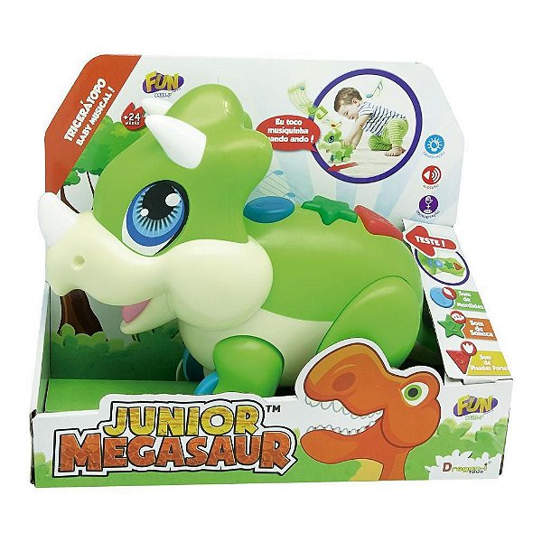 Junior Megasaur Tricerátopo Baby Musical 8435-7 Fun