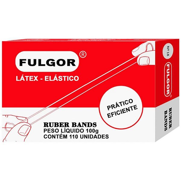 Elástico Latex Nº 18 100 Gramas Fulgor