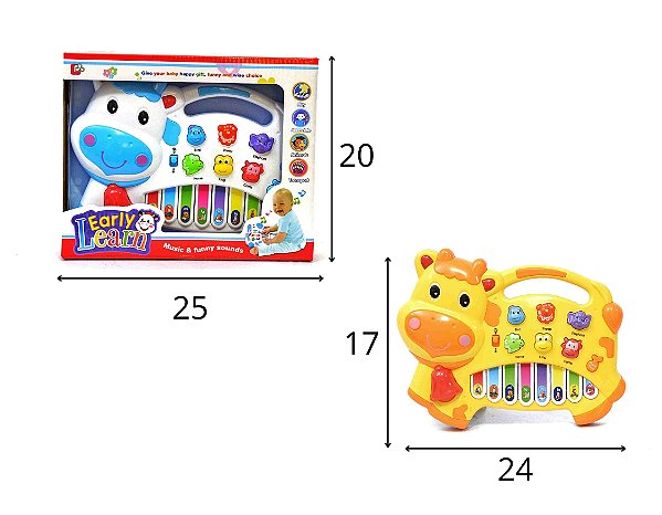 Piano Musical Vaca A Pilha 10345768