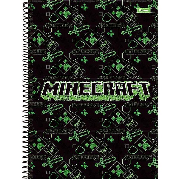 Caderno Universitário 80 Folhas Minecraft Foroni