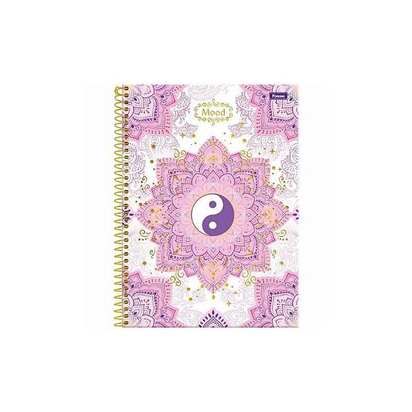 Caderno Espiral Capa Dura Pequeno Mood 80 Folhas Foroni