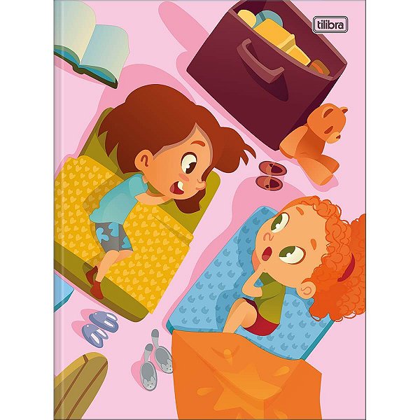 Caderno Brochura Capa Dura Pequeno Sapeca Feminino 96 Folhas