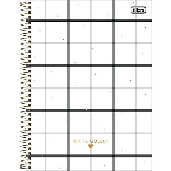 Caderno Espiral Capa Dura Universitário 10 Matérias West Village 160 Folhas Tilibra
