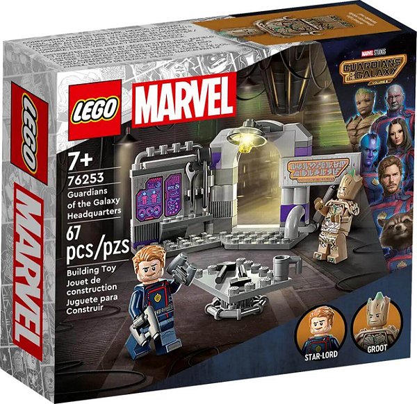 Lego Marvel Quartel-General Dos Guardiões Da Galáxia 67 Peças 76253