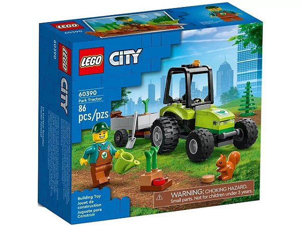 Lego City Trator Do Parque 86 Peças 60390