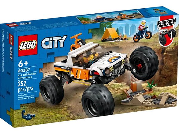 Lego City Off-Roader 4x4 De Aventuras 252 Peças 60387