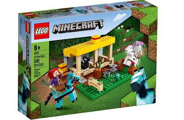 Lego Minecraft O Estabulo De Cavalos 241 Peças 21171