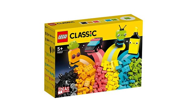 Lego Classic Diversão Neon Criativa 333 Peças 11027