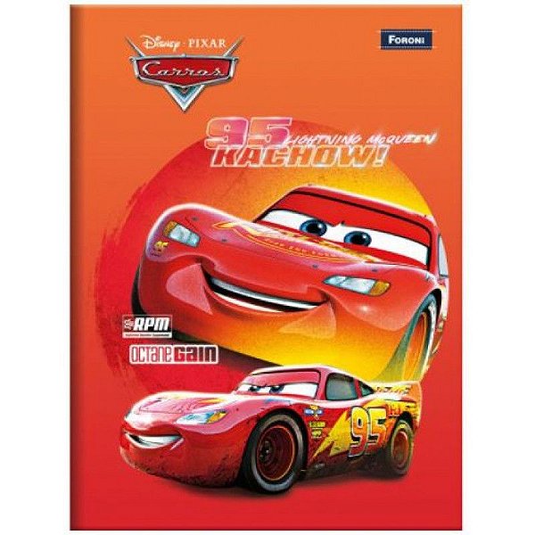Caderno Brochura Capa Dura Carros 80 Folhas Foroni
