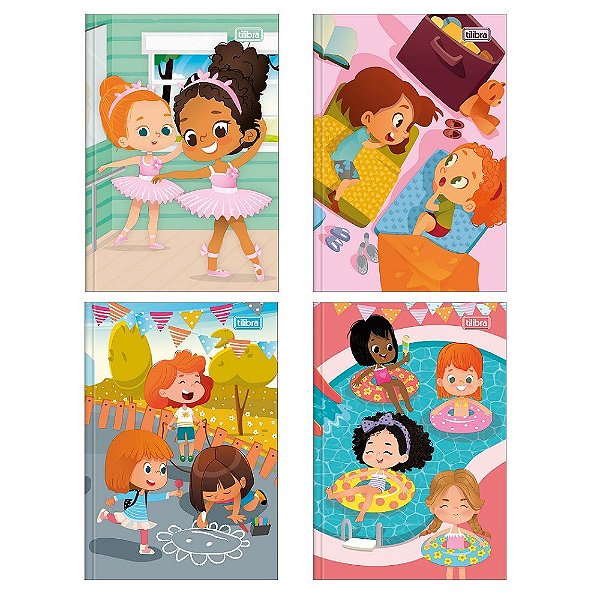 Caderno Brochura Sapeca Feminino 96 Folhas Tilibra