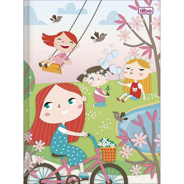 Caderno Brochura Pequeno Sapeca Feminino 96 Folhas Tilibra