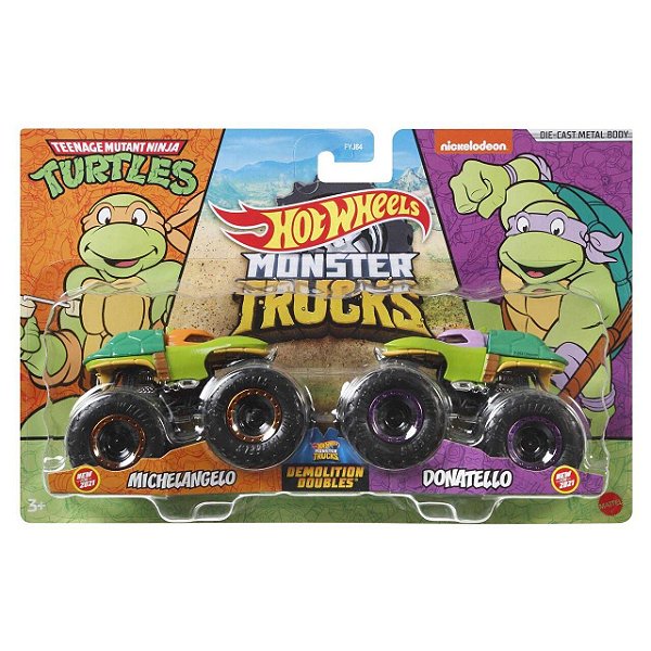 Carrinho Hot Wheels Monster Truck Com 2 1:64 FYJ64 Mattel