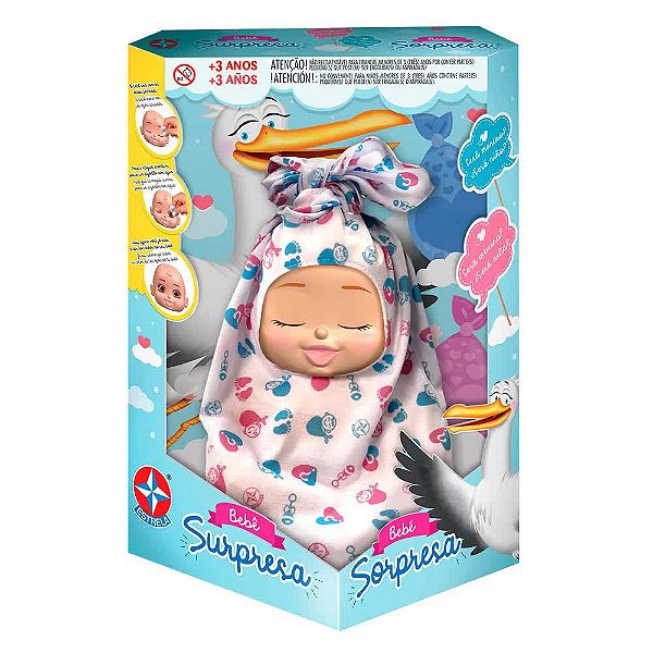 Boneco Bebê Surpresa Estrela