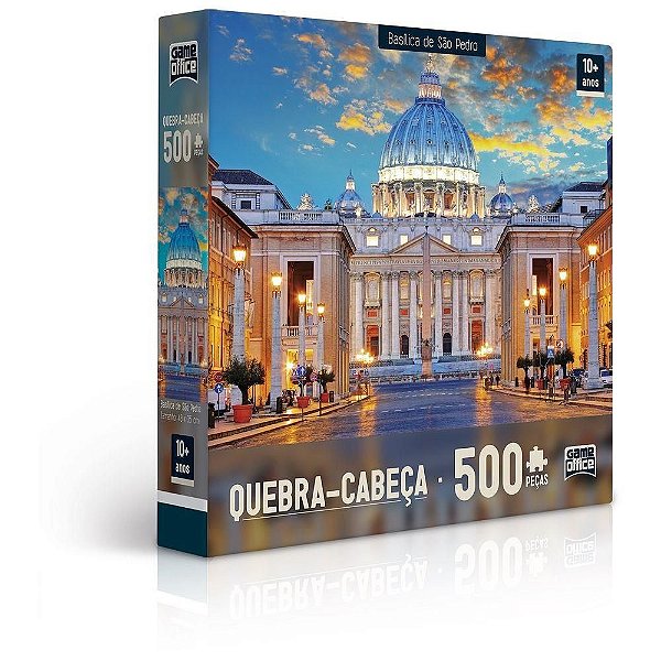Quebra-Cabeça 500 Peças Basílica de São Pedro e Catedral de São Basílio 2305 Toyster