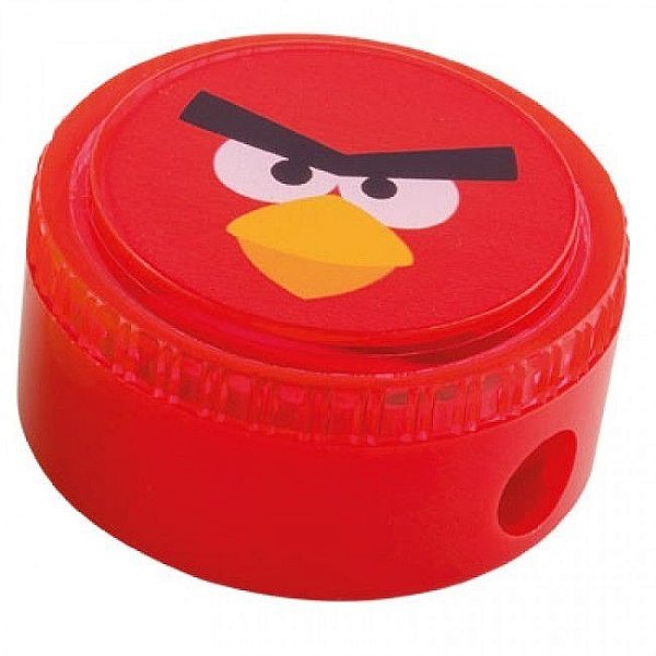 Apontador Com Depósito Angry Birds Redondo Tris