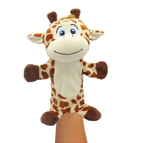 Fantoche De Pelucia Zoo Girafa FP2218-G Unik