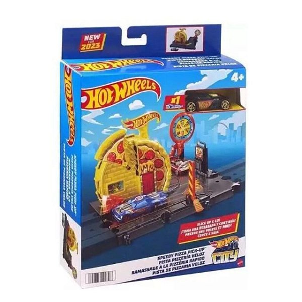 Pista Hot Wheels City Mini Lugar Favorito Pizzaria HMD53 Mattel