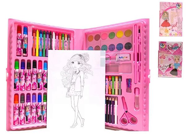 Maleta De Pintura Paris 86 Peças MT-86R Artezone