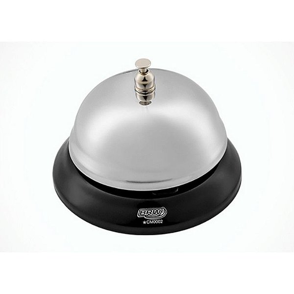 Campainha De Mesa Aço Cromado 85mm CM0002 Brw
