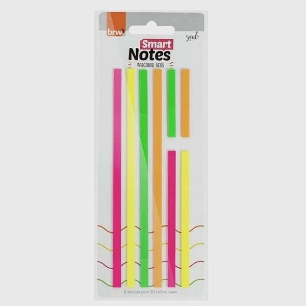 Bloco Smart Notes Marca Texto Neon 160 Folhas Brw