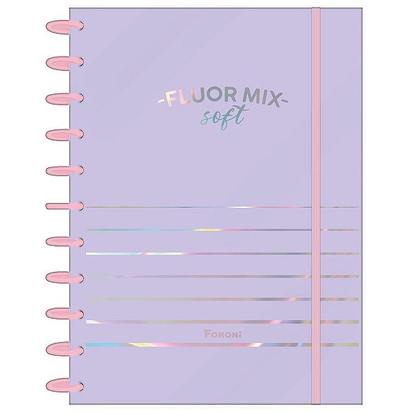 Caderno Discbook Fluor Mix 80 Folhas Foroni