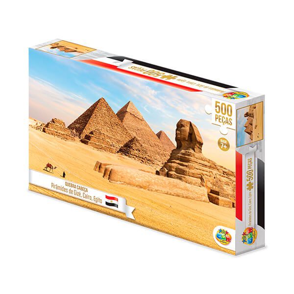 Quebra Cabeça Pirâmides De Gizé Egito 500 Peças 1033 GGB
