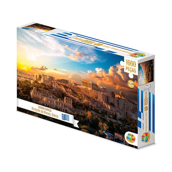 Quebra Cabeça Acrópole De Atenas Grécia 1000 Peças 1035 GGB