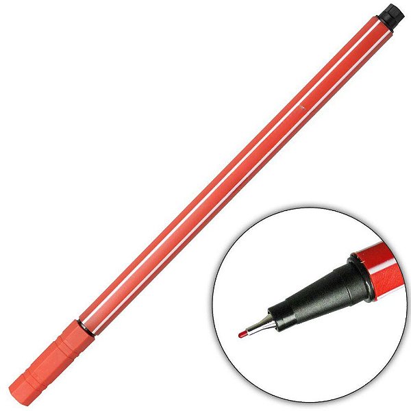 Caneta BetterFine Vermelha 0.4mm Skyglory