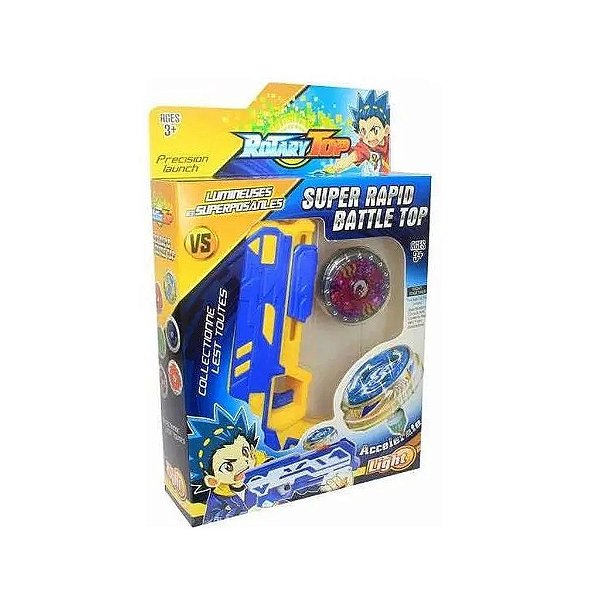 Lançador Beyblade Super Rápida Rotary Top