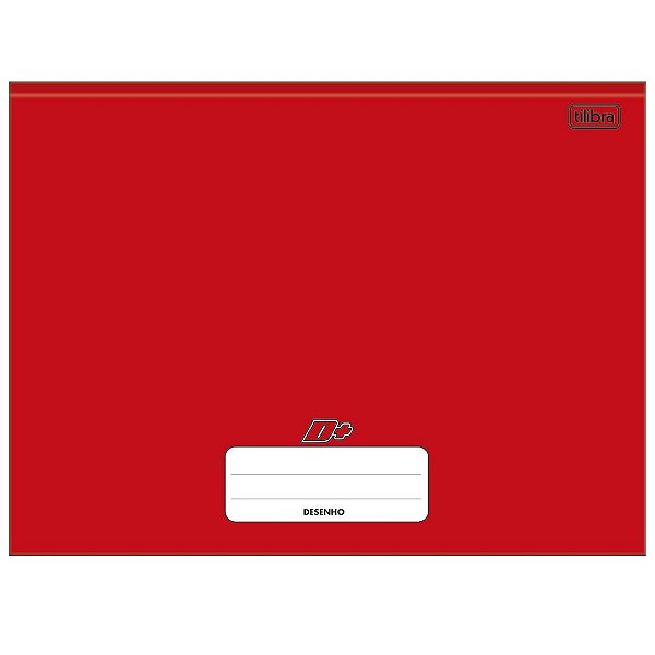 Caderno De Desenho Brochura Capa Dura D+ Vermelho 96 Folhas Tilibra