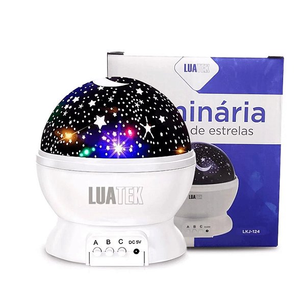 Luminária Projetor De Estrelas LKJ-124 Luatek