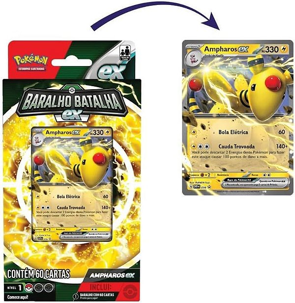 Jogo De Cartas Pokemon Deck Batalha EX 32657 Copag