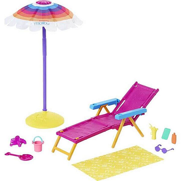 Barbie Malibu Eco Conjunto De Praia Gyg16 Mattel