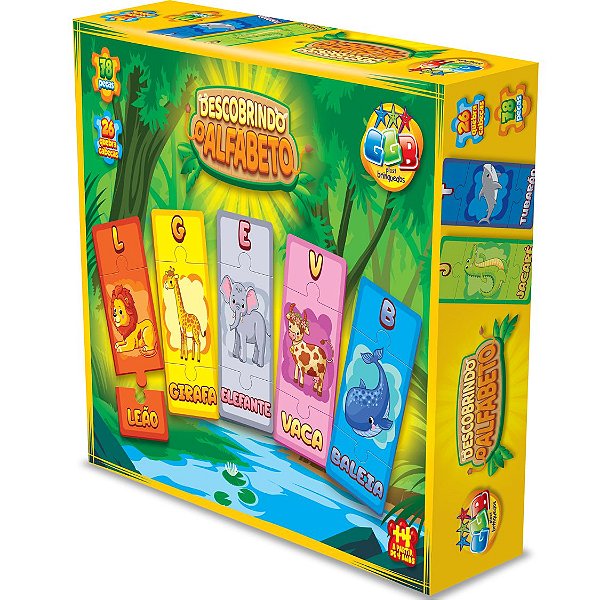 Jogo Descobrindo O Alfabeto 78 Peças 114 GGB