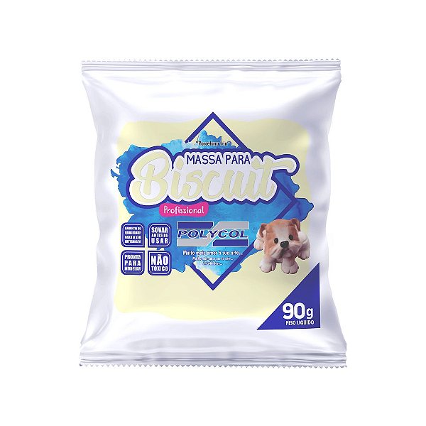 Massa Para Biscuit Amarelo Solzinho 90g Polycol