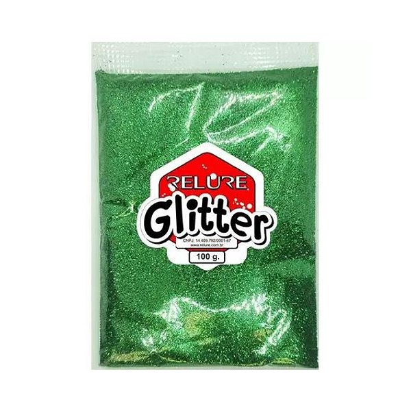 Glitter Pvc Verde Bandeira 100g 115 Honey