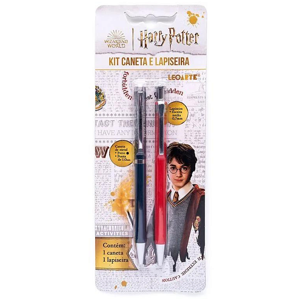 Kit Caneta E Lapiseira Harry Potter 79642 Leonora