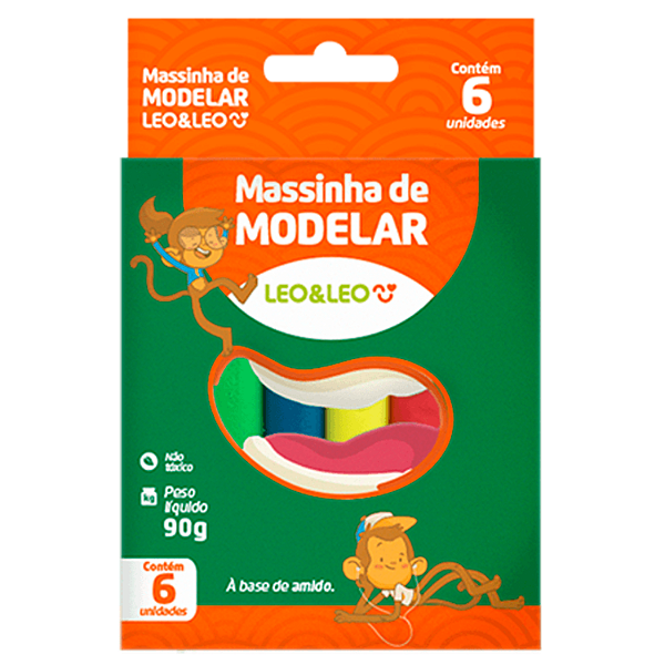 Massinha De Modelar Com 6 Cores 4357 Leonora