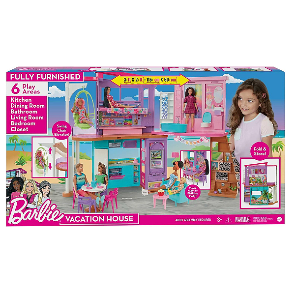 Barbie Estate Casa De Féria Malibu HCD50 Mattel