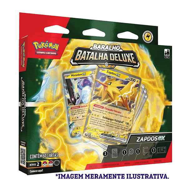 Jogo De Cartas Pokemon Deck De Batalha Deluxe 33948 Copag