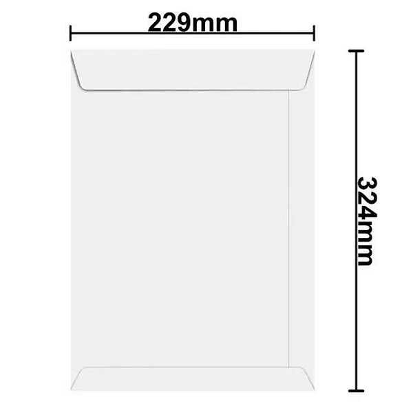 Envelope Branco Offset 229x324mm 90g Sof032 Scrity