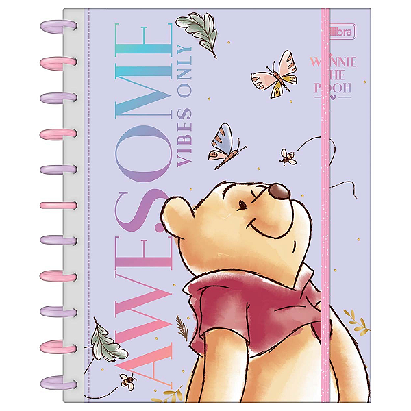 Caderno Tilidisco Connect Pooh 160 Folhas Tilibra