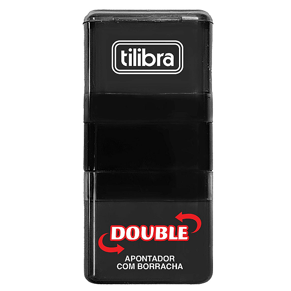 Apontador Com Borracha Double Tilibra