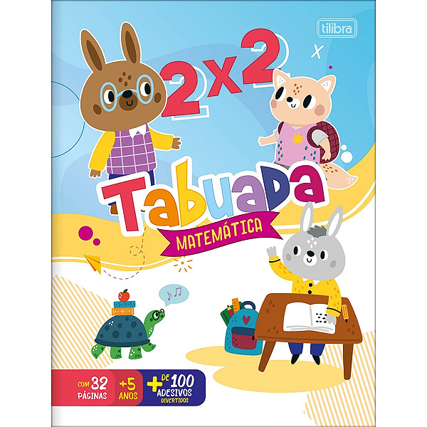 Cartilha De Atividades De Matemática Tabuada 16 Folhas Tilibra