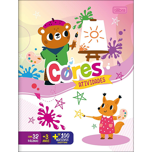 Cartilha De Atividades Aprendendo As Cores 16 Folhas Tilibra
