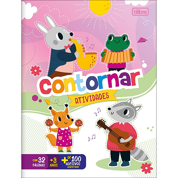Cartilha De Atividades De Contornar 16 Folhas Tilibra