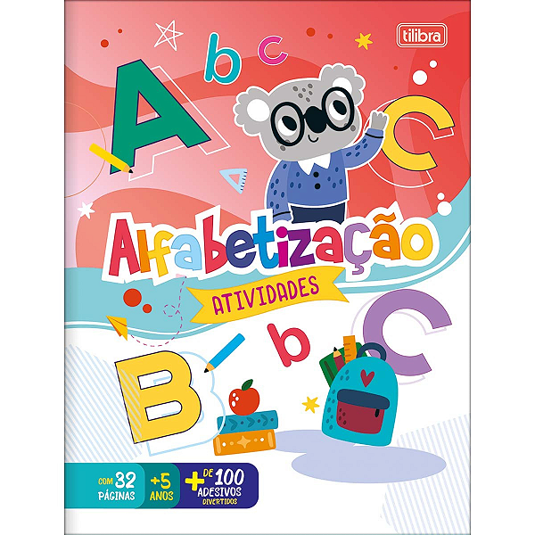 Cartilha De Atividades Alfabetização Aprender, Brincar E Colorir 16 Folhas Tilibra