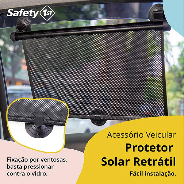 Protetor Solar Retratil SF1 Black Saf021 Safety