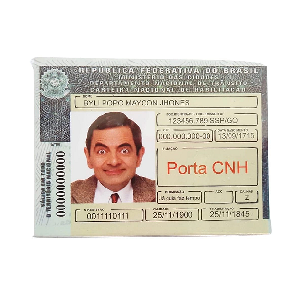 Porta Documento CNH Cristal 6,5x9cm Acp
